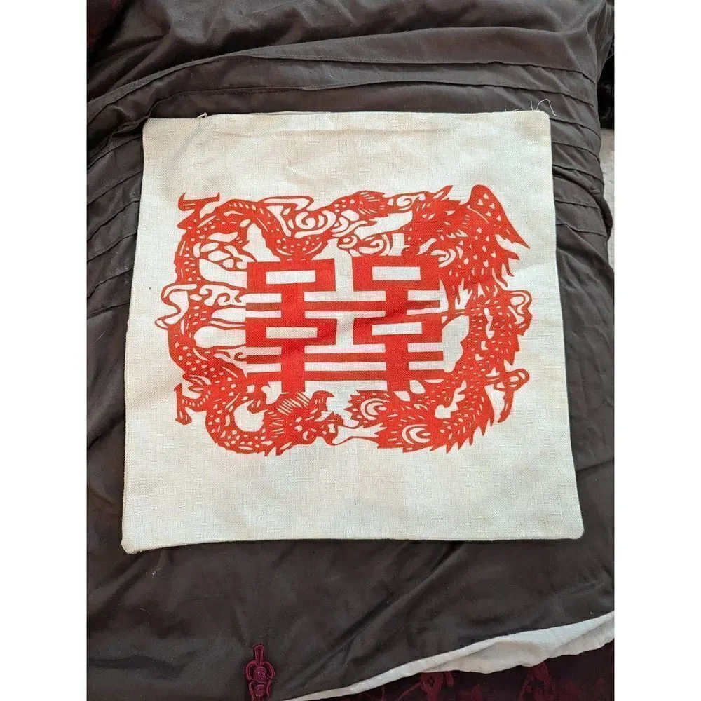 DRAGON square pillow case new